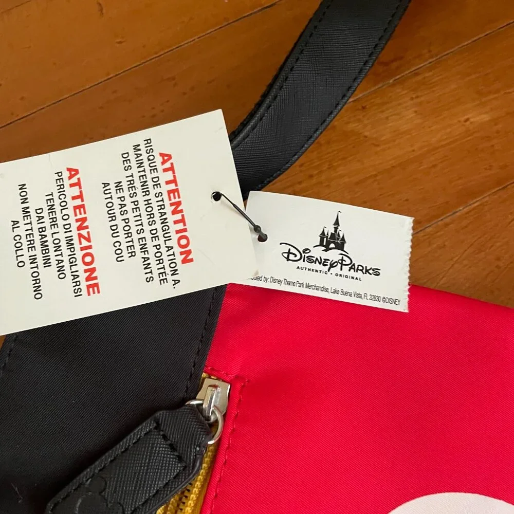 Mickey and Minnie Two Sided Crossbody Bag